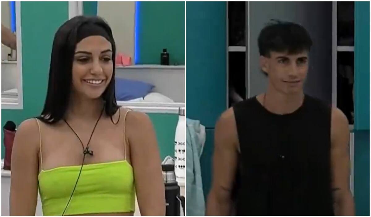 Rosina y Alan de Gran Hermano. Fotos: captura Telefe.