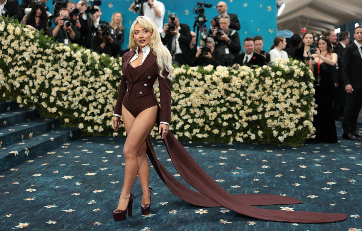 Sabrina Carpenter Met Gala 2025. Foto: Reuters/Mario Anzuoni.