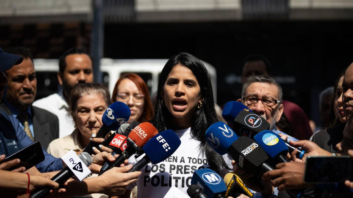 Sairam Rivas, pareja del exconcejal de Caracas, Jesús Armas. Foto: EFE.