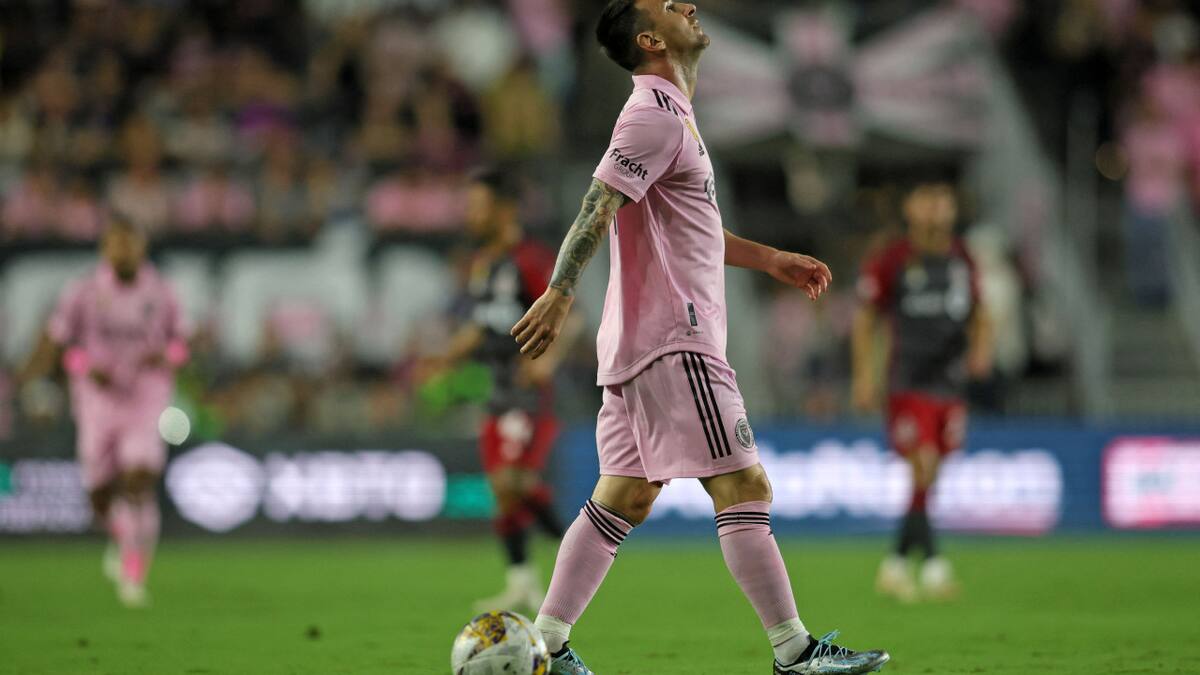 Salida del campo de Lionel Messi en el Inter Miami. Foto: REUTERS.