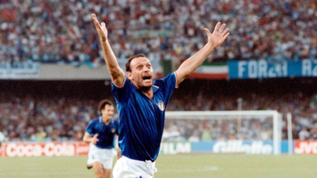 Salvatore "Toto" Schillaci, figura y goleador del Mundial de 1990. Foto: FIFA.