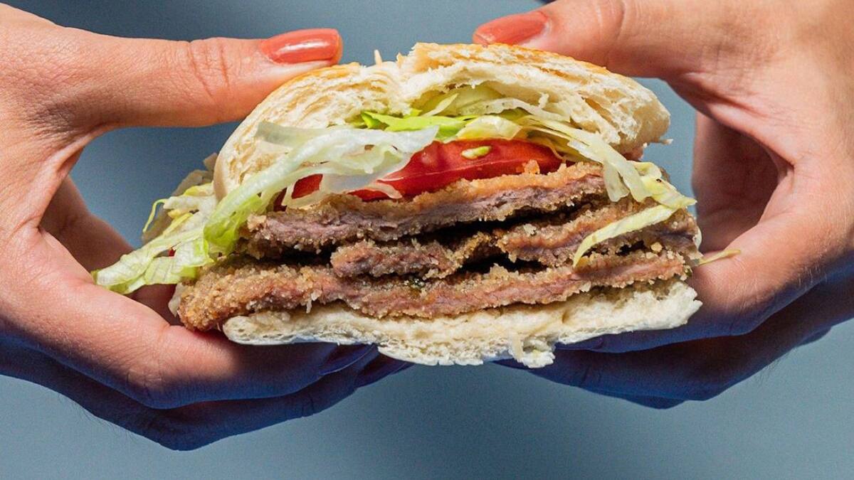 Sándwich de milanesa. Foto/Instagran: @patatasangucheria