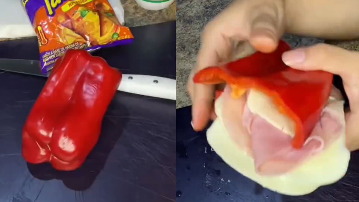 Sándwich de morrón: la receta viral que desató debate en redes y que todo el mundo está probando