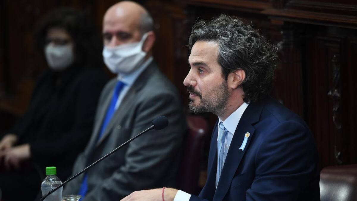 Santiafo Cafiero en el Senado, AGENCIA NA