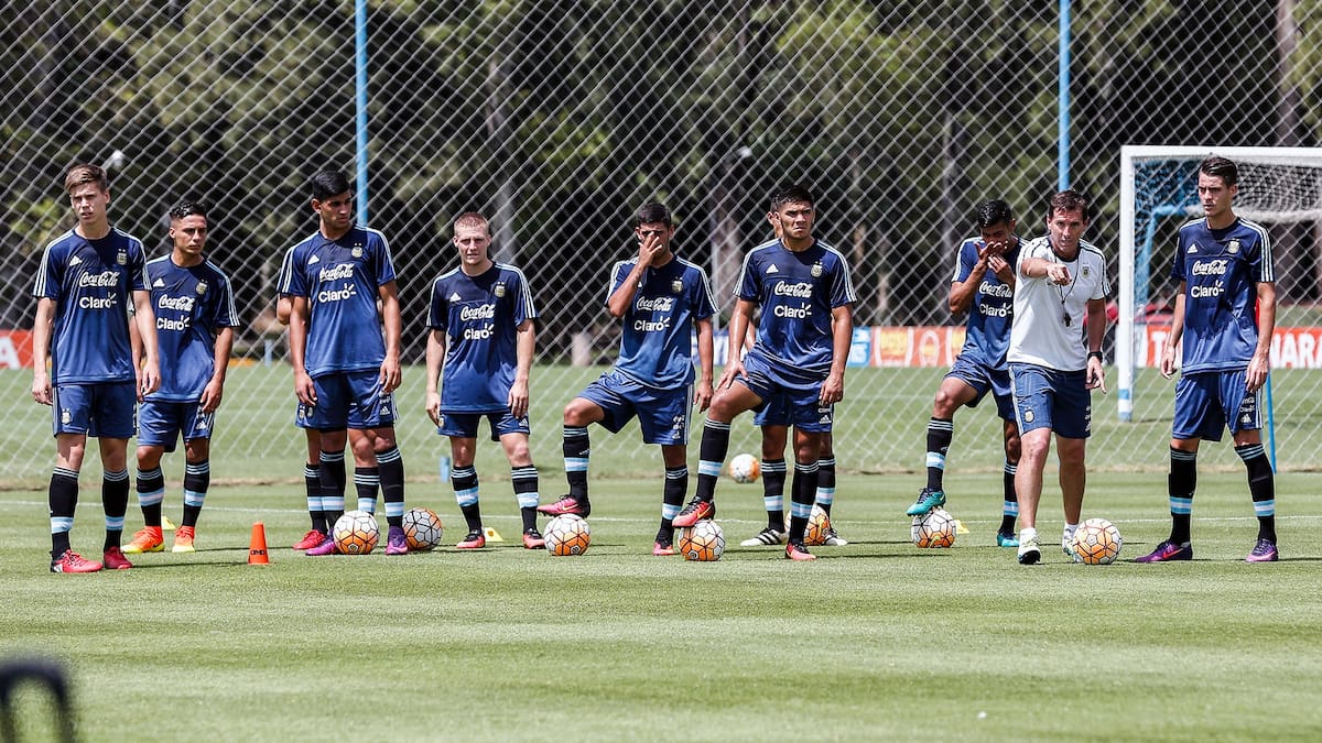 Santiago Ascacíbar y Claudio Úbeda en la Selección argentina Sub 20.