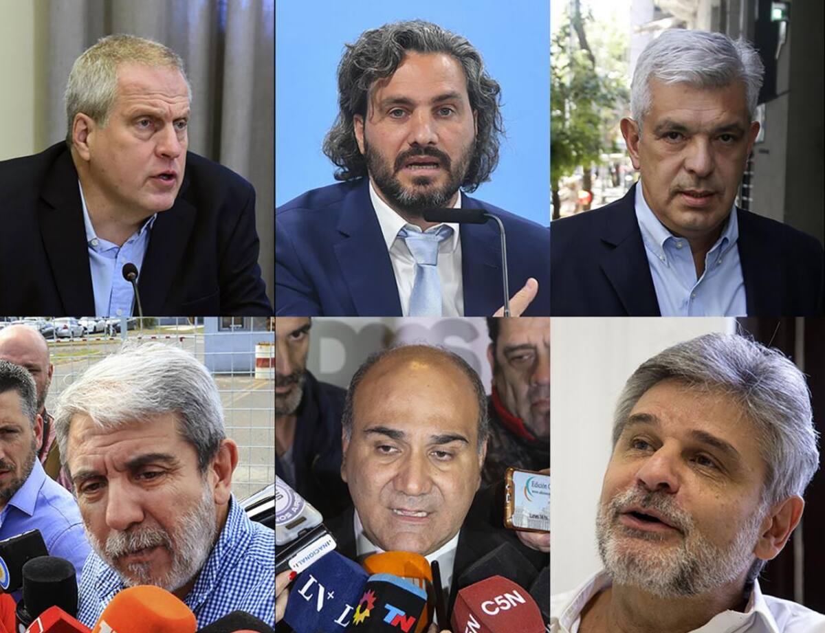 Santiago Cafiero, Julian Domínguez, Aníbal Fernández, Juan Manzur, Daniel Filmus y Jaime Perzyck, AGENCIA NA