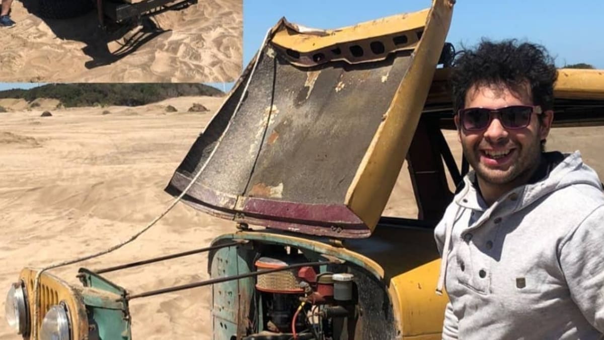 Tragedia en Necochea: un mecánico probaba un jeep en los médanos, volcó y murió tras chocar contra una formación rocosa
