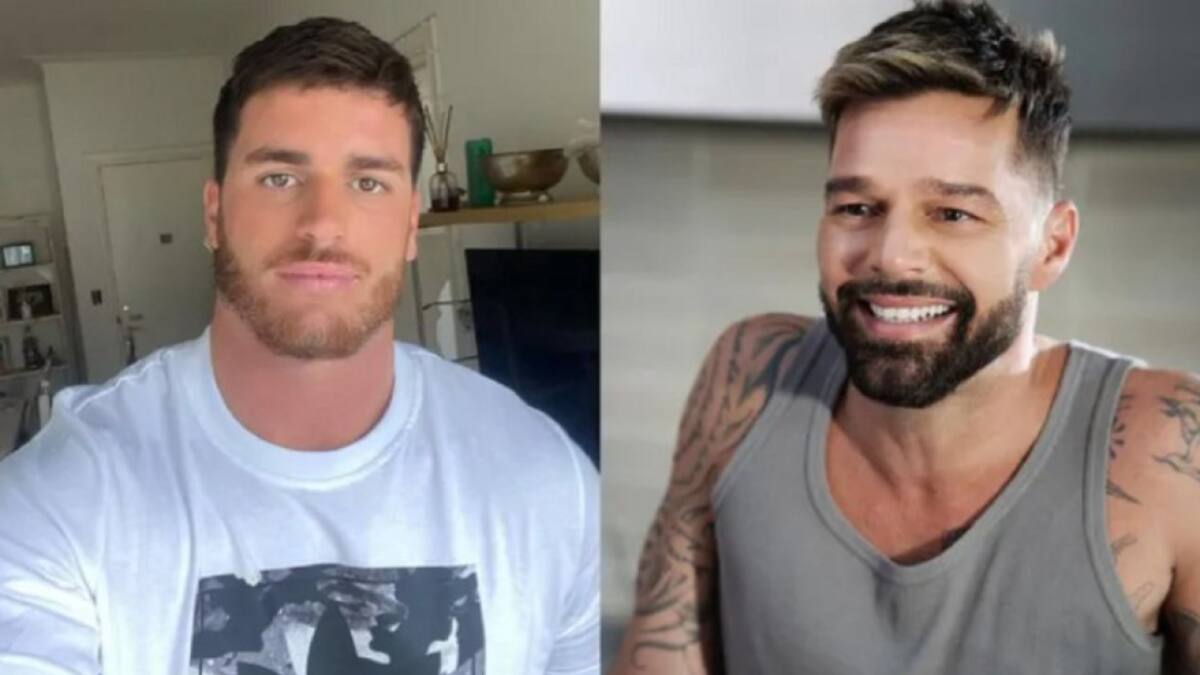 Santiago Elissalt y Ricky Martin. Foto: NA.