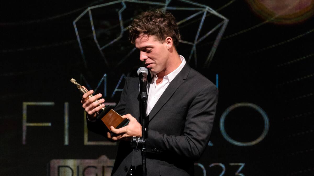 Santiago Maratea, ganador del Martín Fierro Digital de Oro en la edición 2023. Foto: Five Pro Events