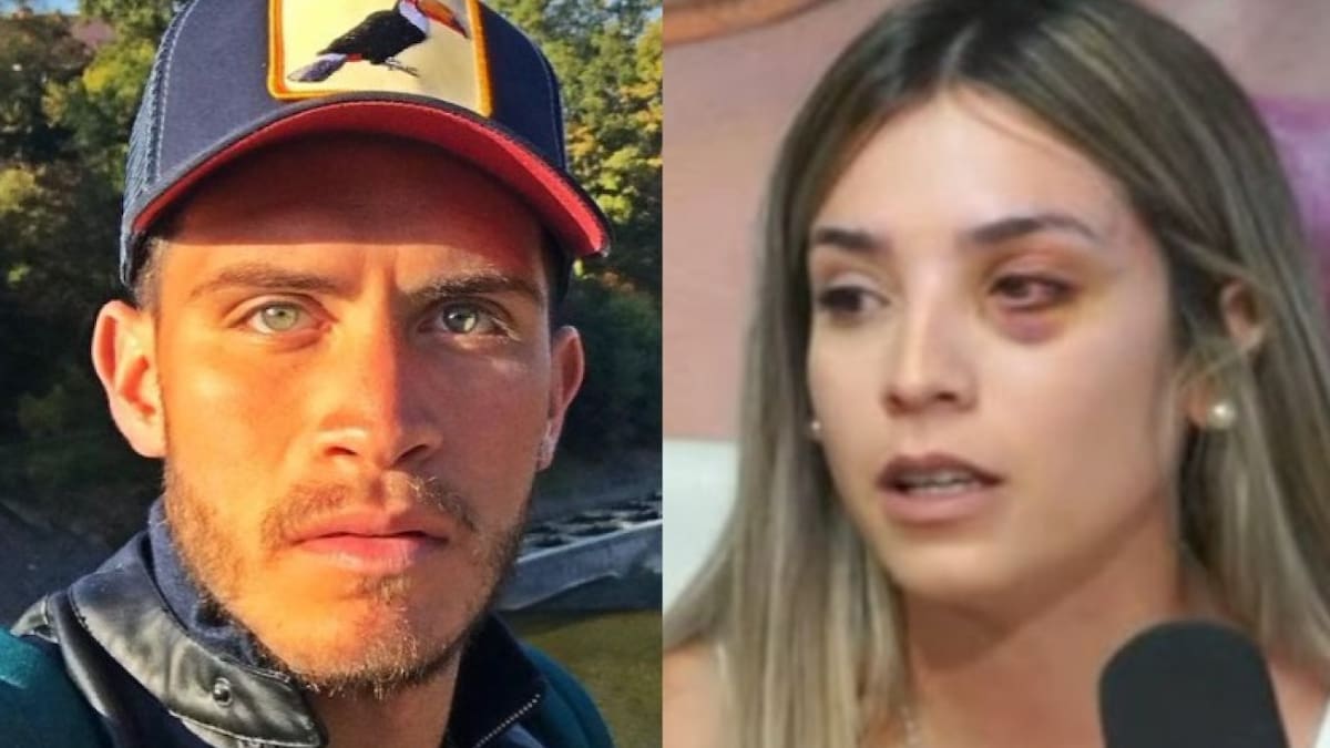 Santiago y Emily de "Love is Blind Argentina". Foto Canal26.com