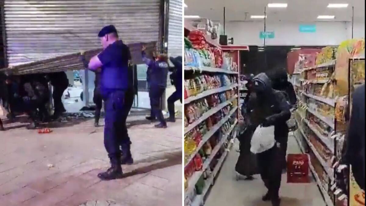 Saqueos. Video: Twitter.