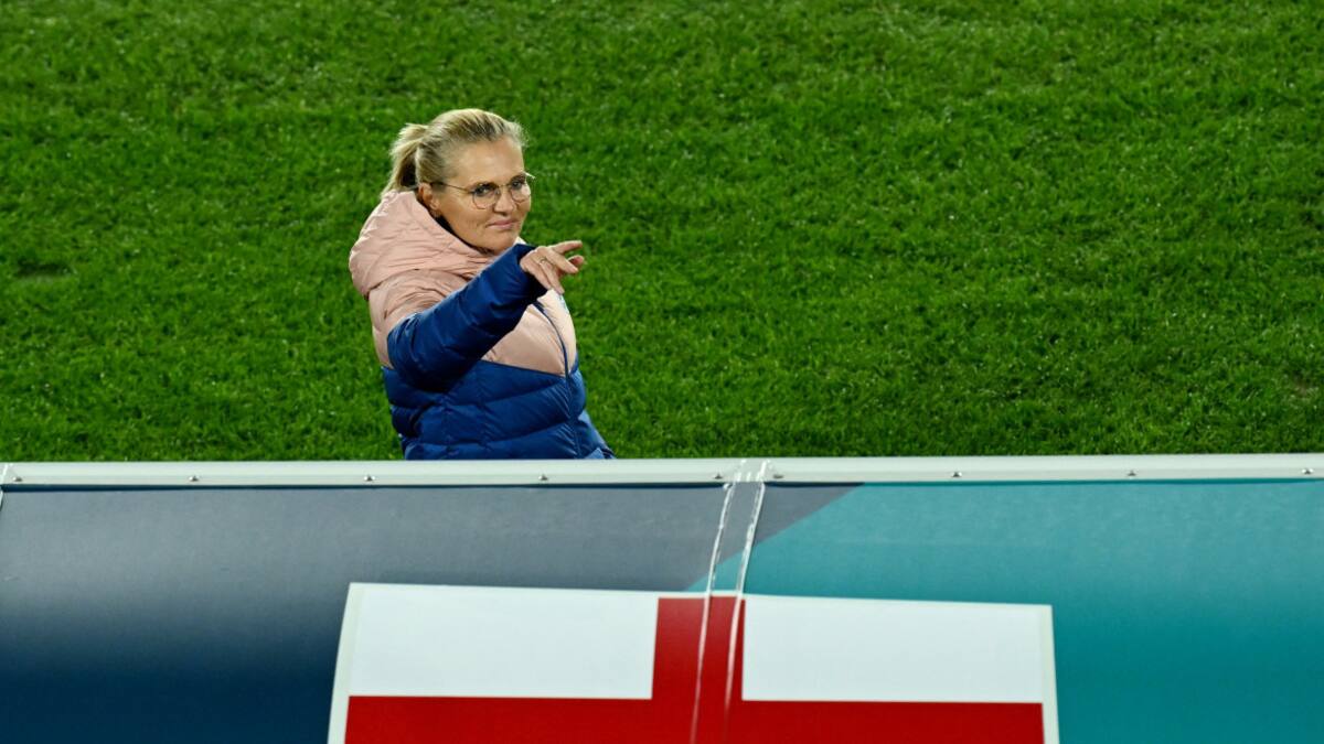 Sarina Wiegman, entrenadora del Seleccionado inglés femenino. Foto: REUTERS.