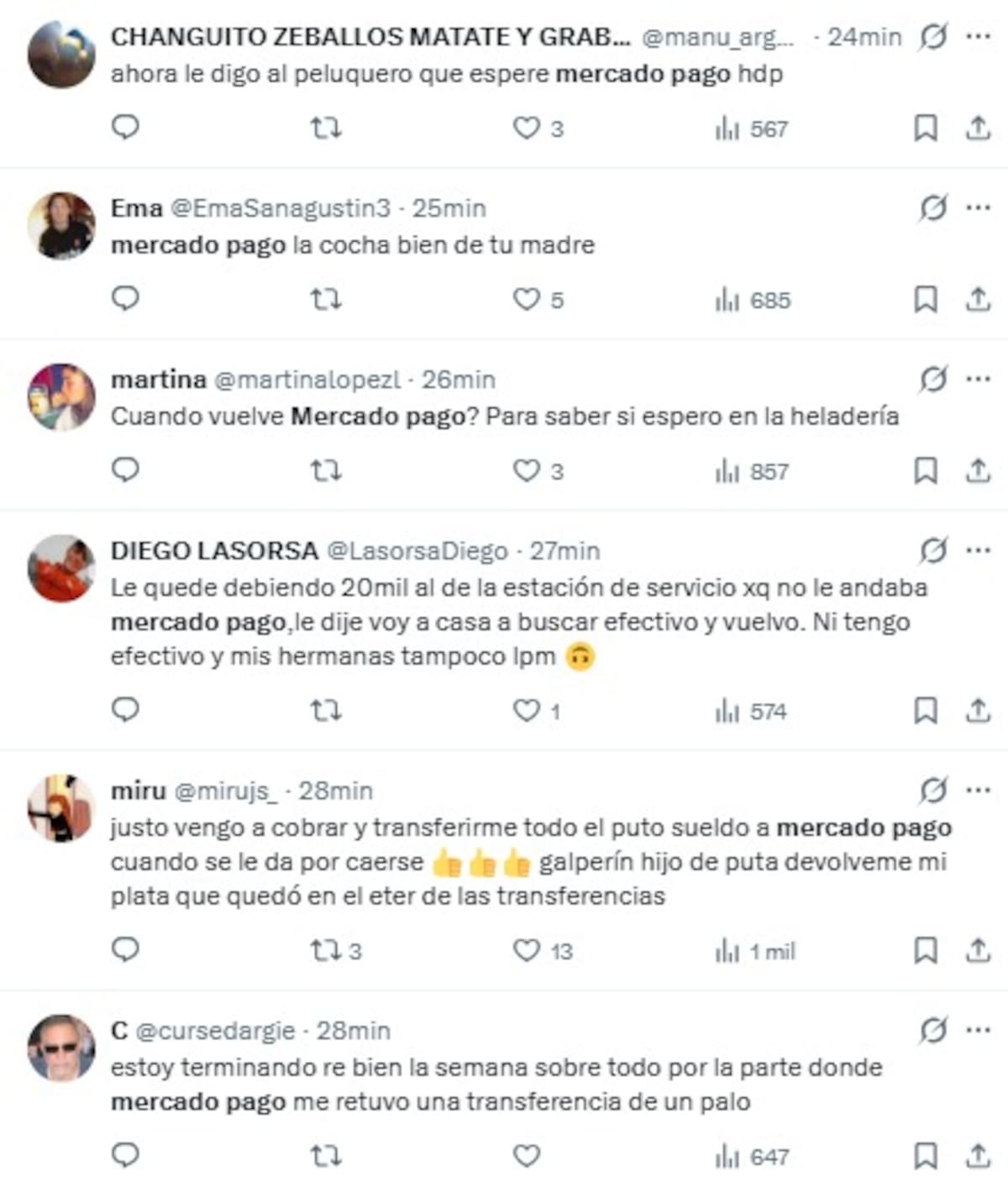 Se cayó Mercado Pago