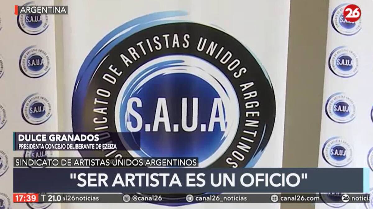 Se presentó el Sindicato de Artistas Unidos Argentinos. Foto: Canal 26.