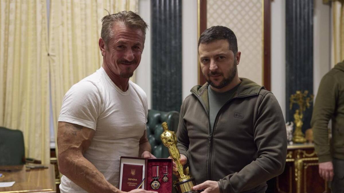 Sean Penn y Volodímir Zelenski_EFE