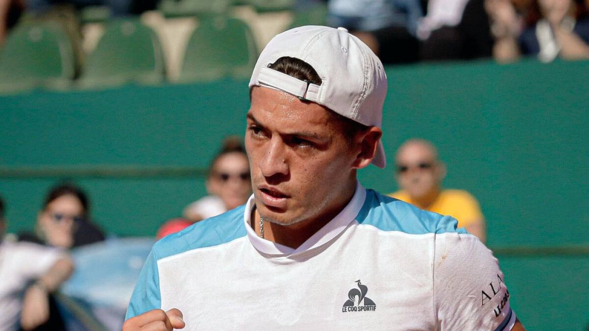 Sebastián Baez; Copa Davis. Foto: NA.