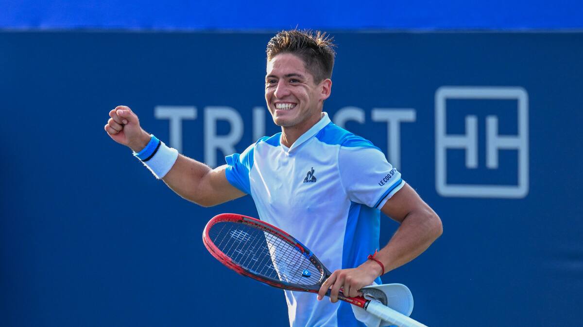 Sebastián Báez en el US Open.