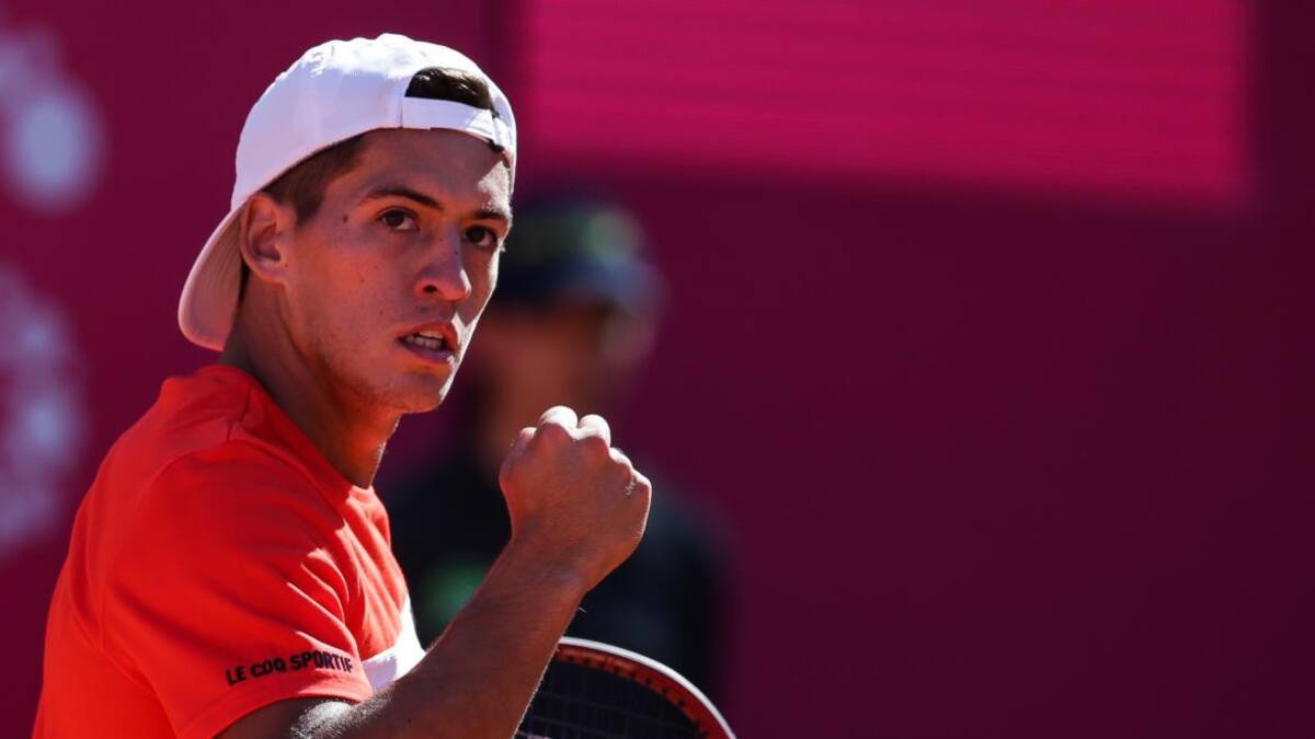 Sebastián Báez en en ATP de Estoril. Foto: EFE.