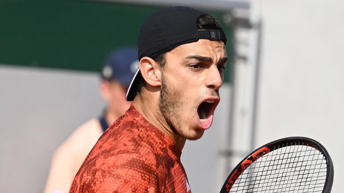 Sebastián Báez en Roland Garros. Foto: EFE.