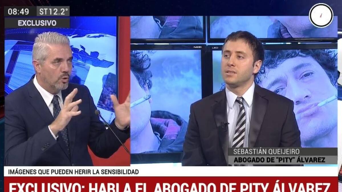 Sebastián Queijeiro, abogado de Pity Álvarez en Canal 26