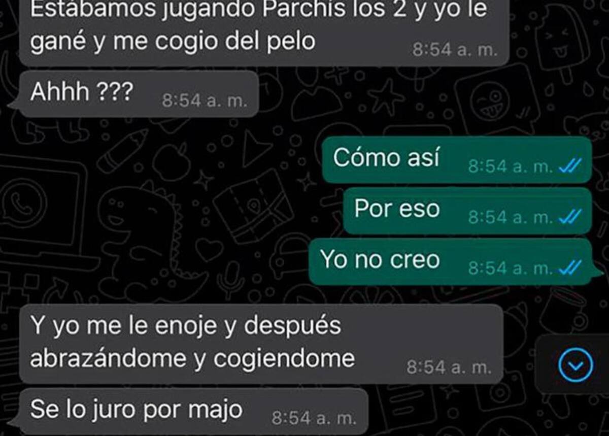 Sebastián Villa y Daniela Cortés, chats