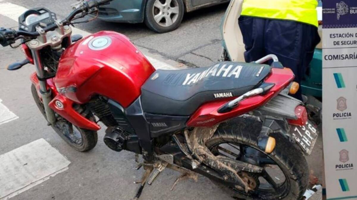 Secuestro de moto en Mar del Plata. Foto: NA.