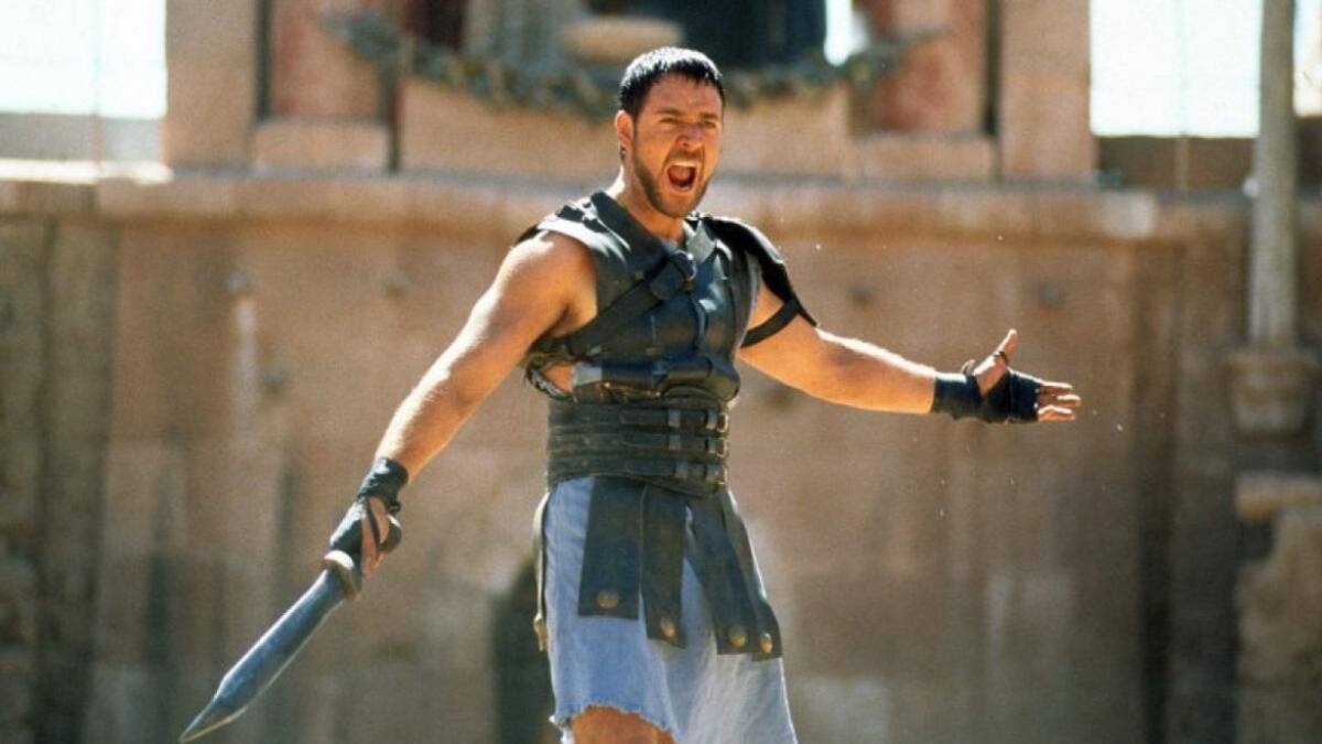 Seis actores sufrieron quemaduras durante la grabación de "Gladiador 2". Foto: NA.
