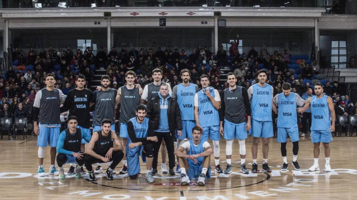 Selección argentina de Básquet en predio de Pepe Sánchez en Bahía Blanca. Foto: Prensa.