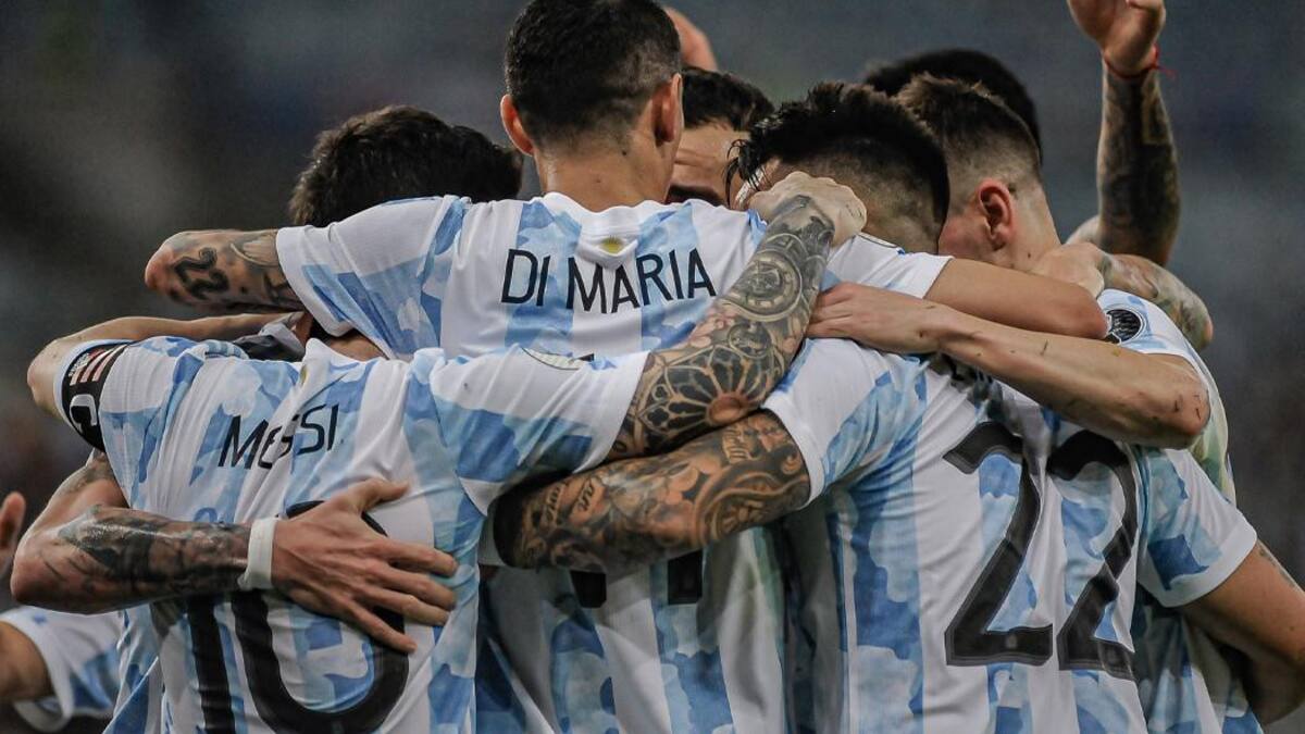 Selección argentina de fútbol, festejo de gol, NA