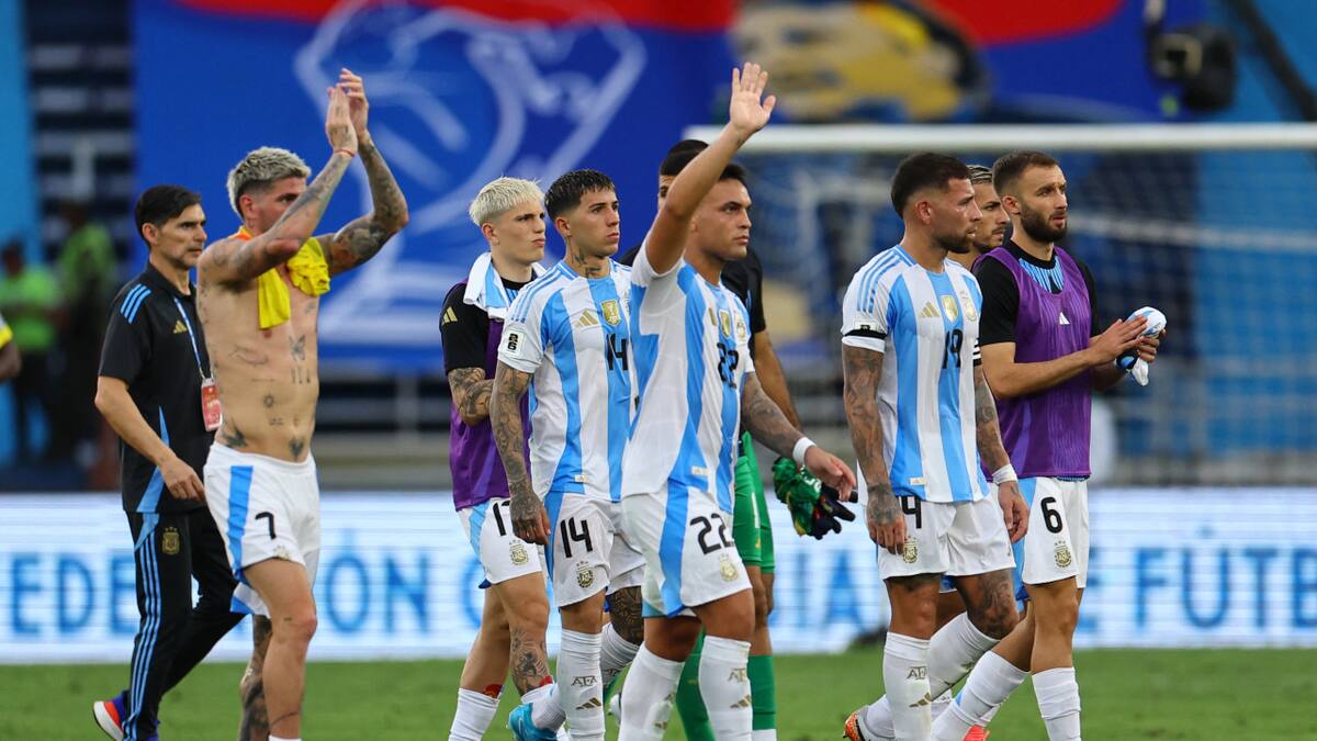 La Selección argentina cayó frente a Colombia. Foto: Reuters.
