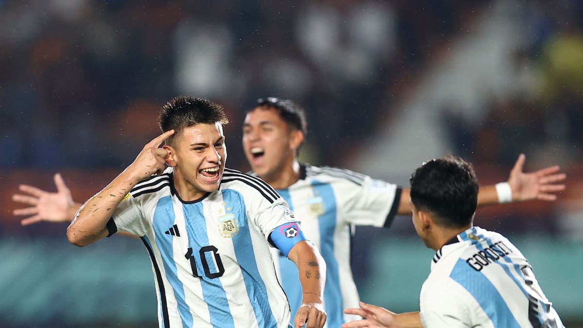 Selección Argentina Sub 17. Foto: NA