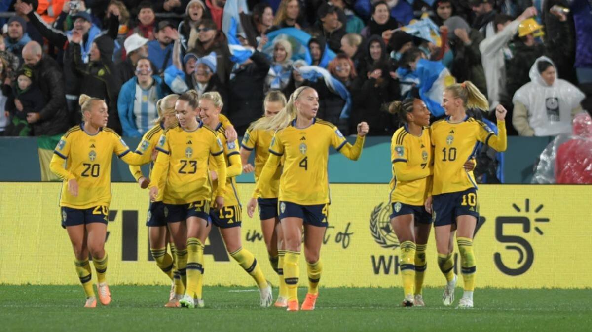 Selección argentina vs. Suecia, Fútbol femenino. Foto: Télam.