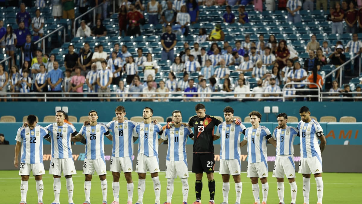 Selección Argentina vs. Venezuela; amistoso internacional.