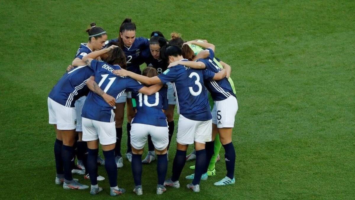 Selección femenina de fútbol argentina, foto Reuters