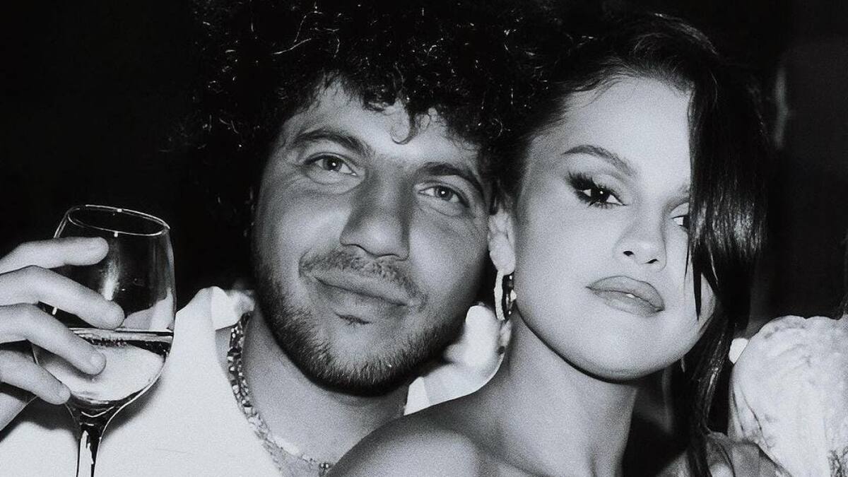 Selena Gómez junto a Benny Blanco. Foto: Instagram (selenagomez).