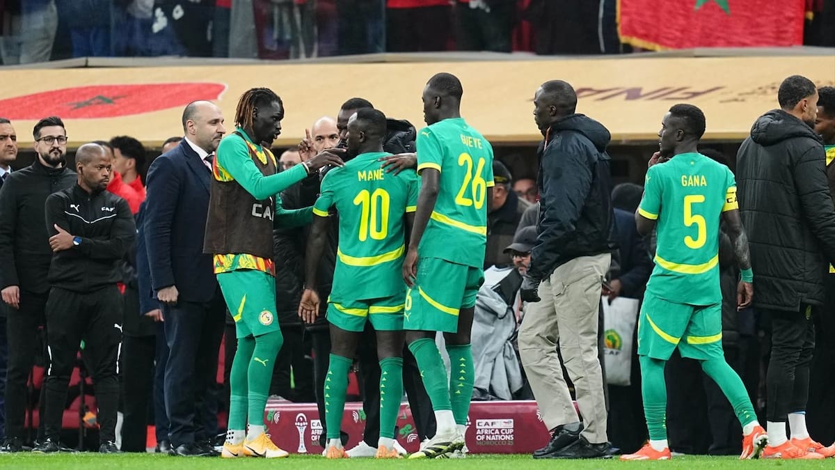 Senegal abandonó el campo de juego en la final de la Copa África.