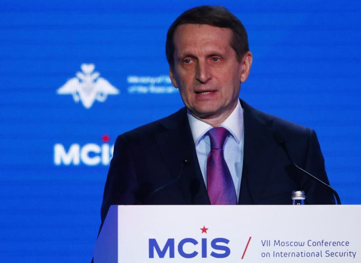 Sergei Naryshkin, jefe del servicio de inteligencia exterior ruso SVR. Foto: Reuters.