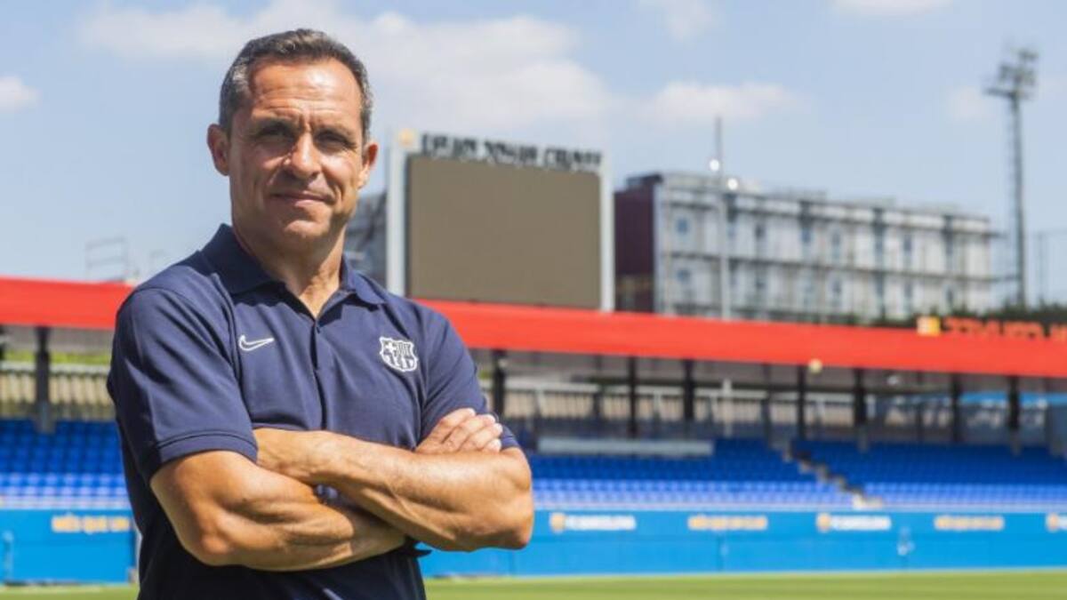 Sergi Barjuan, actual técnico del equipo "B" de Barcelona, NA
