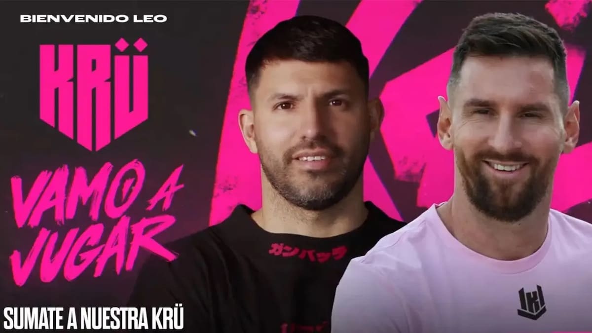Sergio Agüero y Lionel Messi, socios del KRU Esports.
