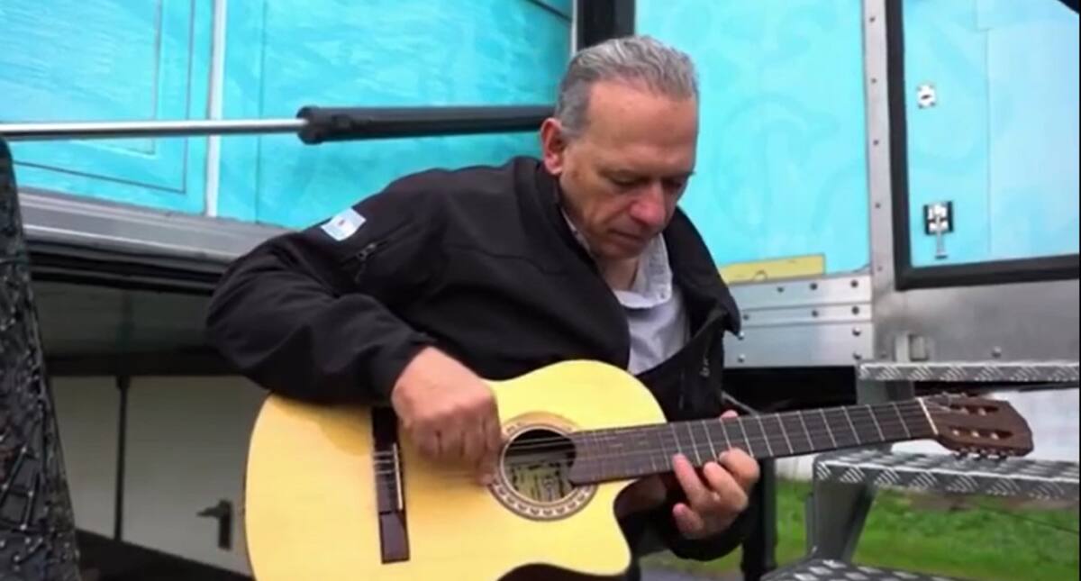 Sergio Berni participó del clip del Ministerio de Seguridad de Buenos Aires. Foto: Captura de video.