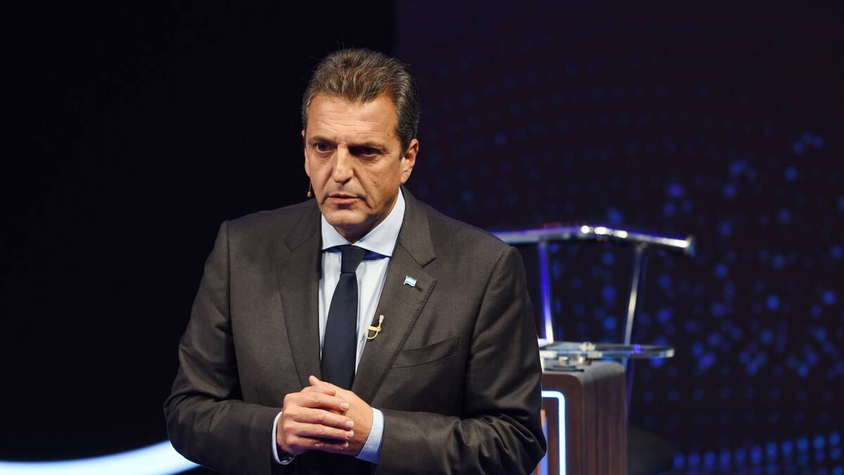 Sergio Massa en el Debate. Foto: Télam.