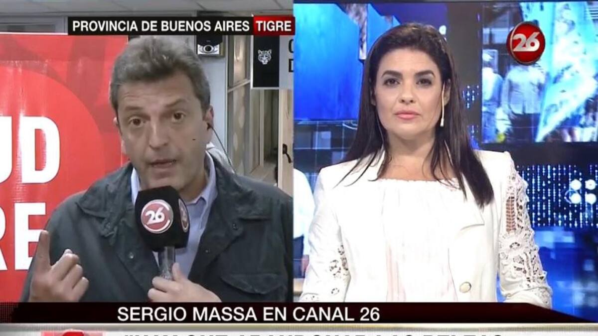 Sergio Massa en Canal 26