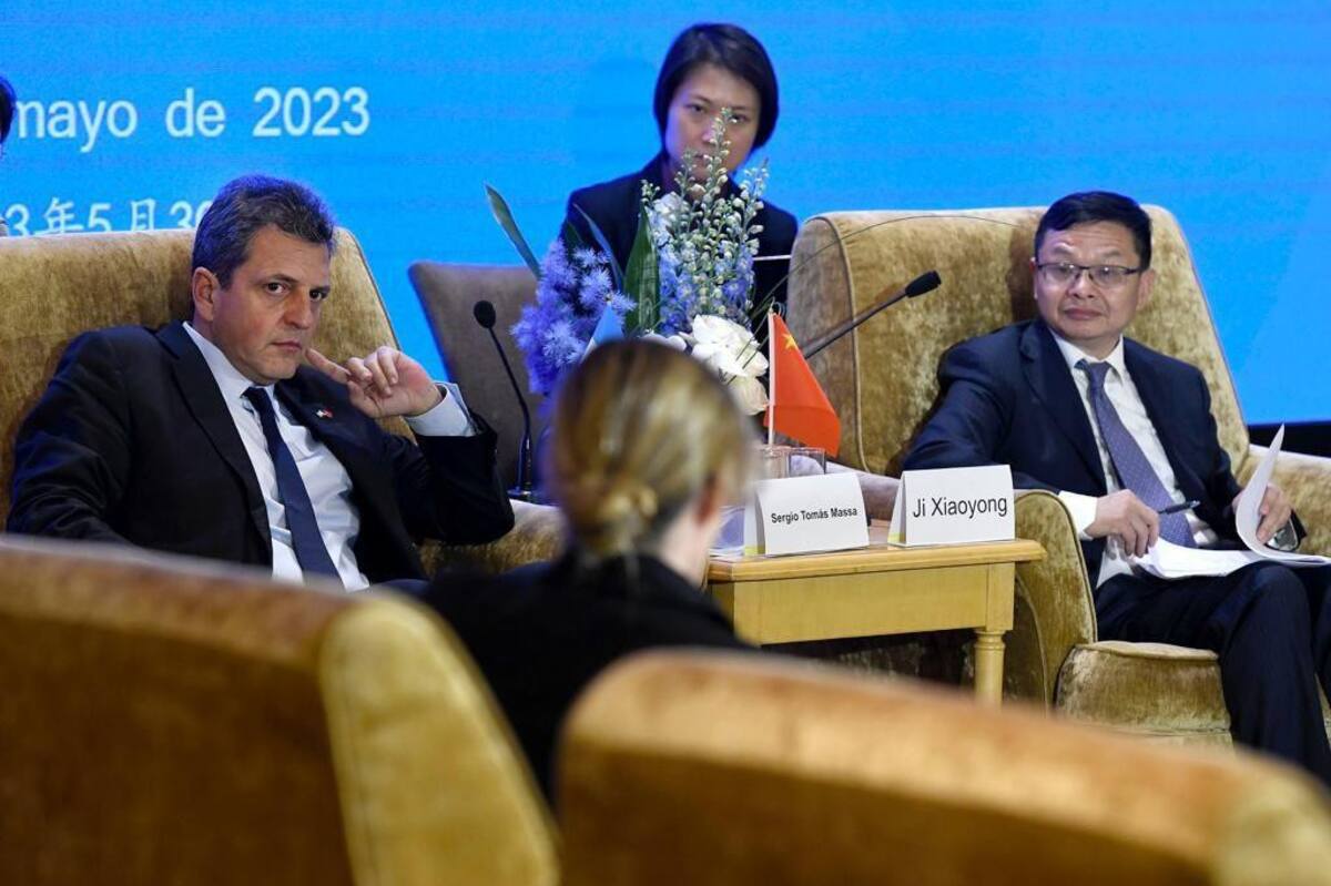 Sergio Massa en China. Foto: NA.