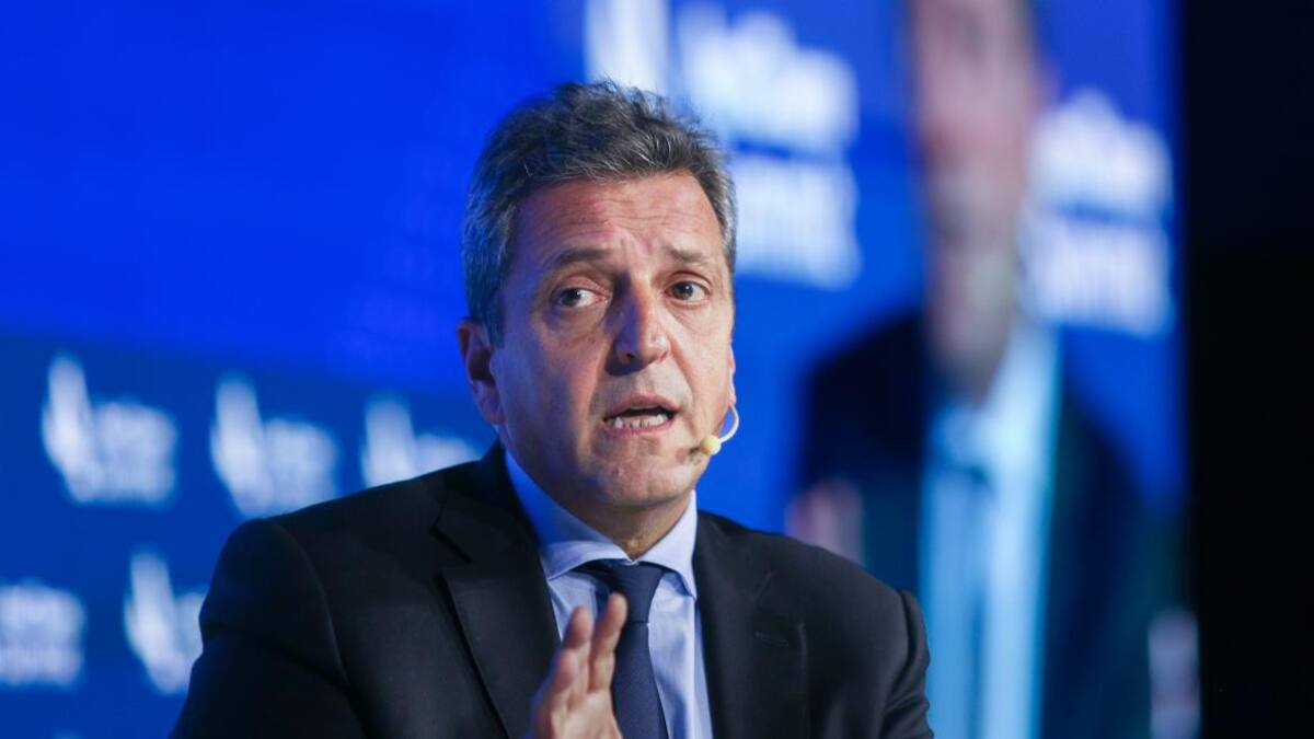 Sergio Massa en el AmCham Summit 2023. Foto: NA.