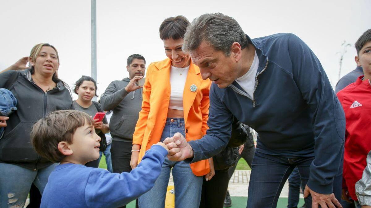 Sergio Massa en la inauguración del Nuevo Parque Municipal de la Ribera. Foto: Prensa.