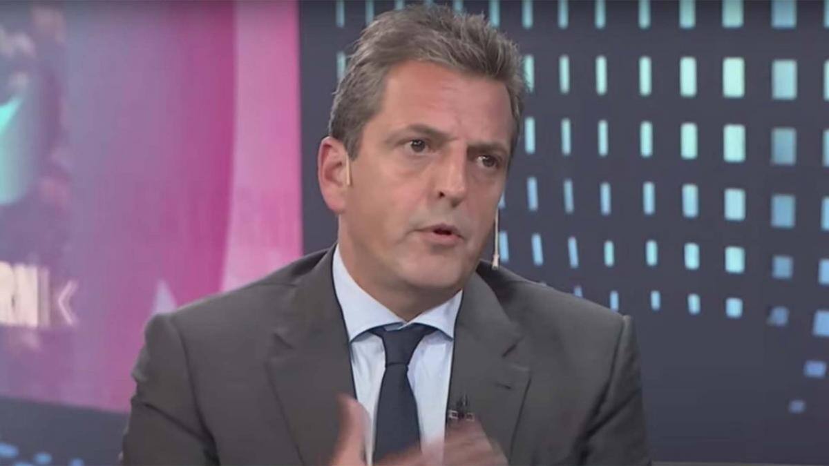 Sergio Massa. Foto: captura de TV.