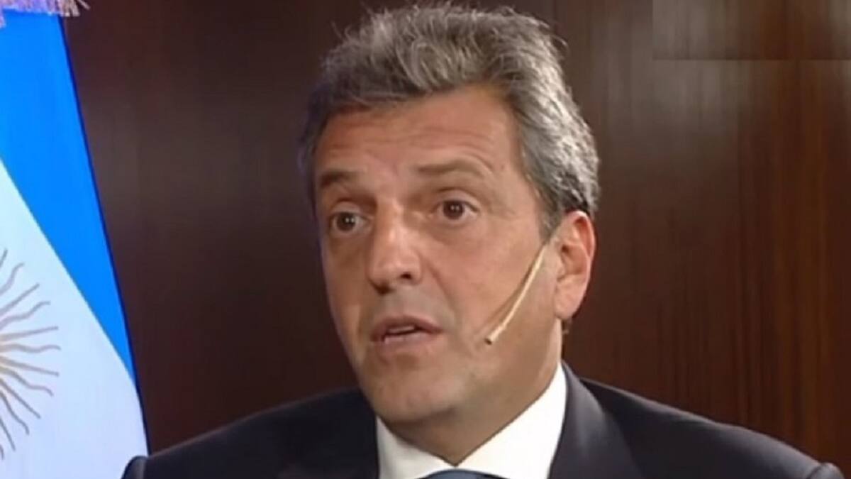 Sergio Massa. Foto: captura de video.