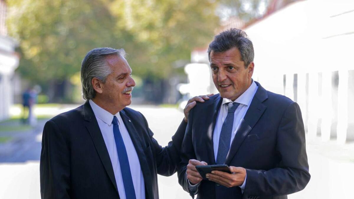 Sergio Massa y Alberto Fernández. Foto: NA.