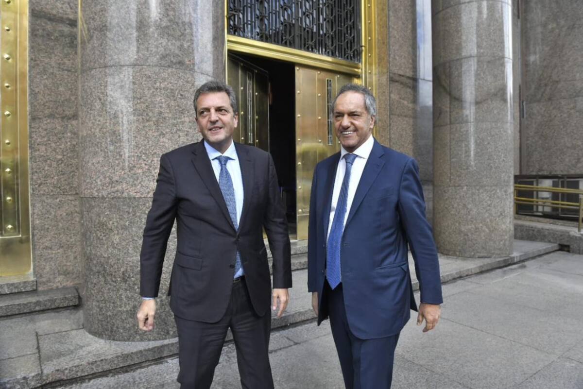 Sergio Massa y Daniel Scioli. Foto: Ministerio de Economía.