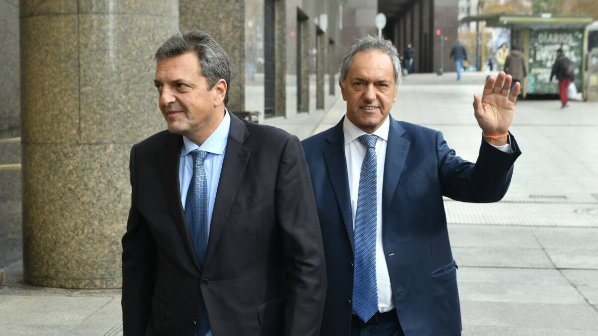 Sergio Massa y Daniel Scioli. Foto: NA.